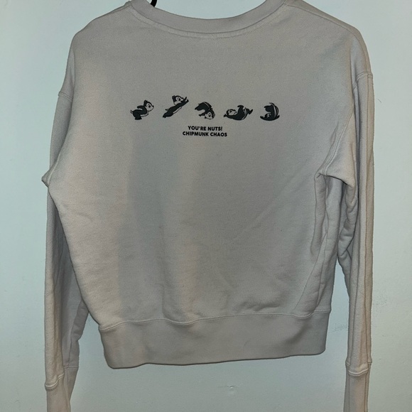 Chip N Dale Disney Uniqlo Sweatshirt Women’s XS - Picture 3 of 3